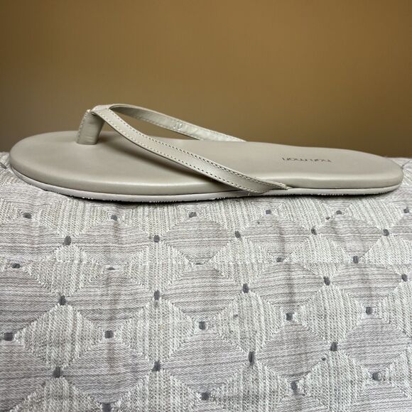 Hari Mari Cloud Light Taupe Gray Toe Post Thong Flip Flop Sandal Women’s 10 - Picture 13 of 16